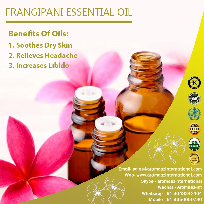 Steam Distilled Frangipani Essential Oil, For Industrial at Rs 4000/kg in  New Delhi