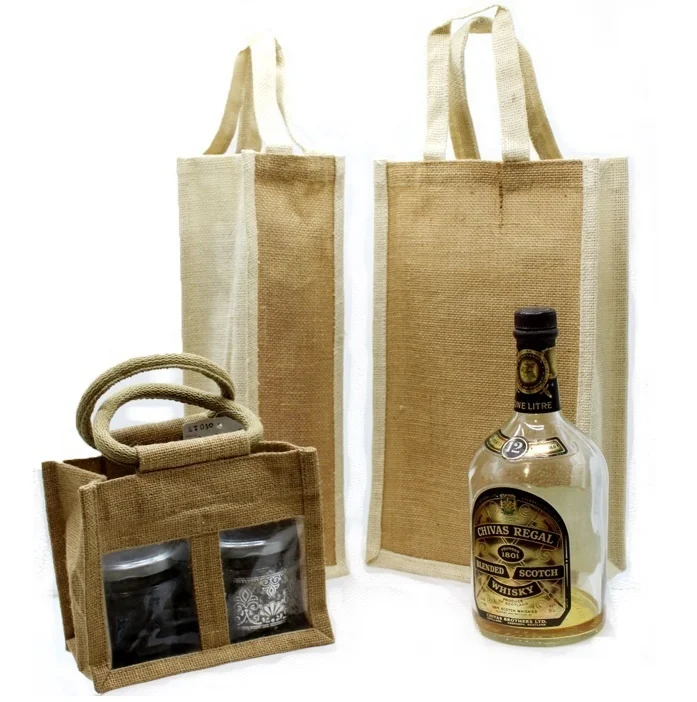 Bottle Bags - Wine Bottle Jute Bag Manufacturer from Kolkata