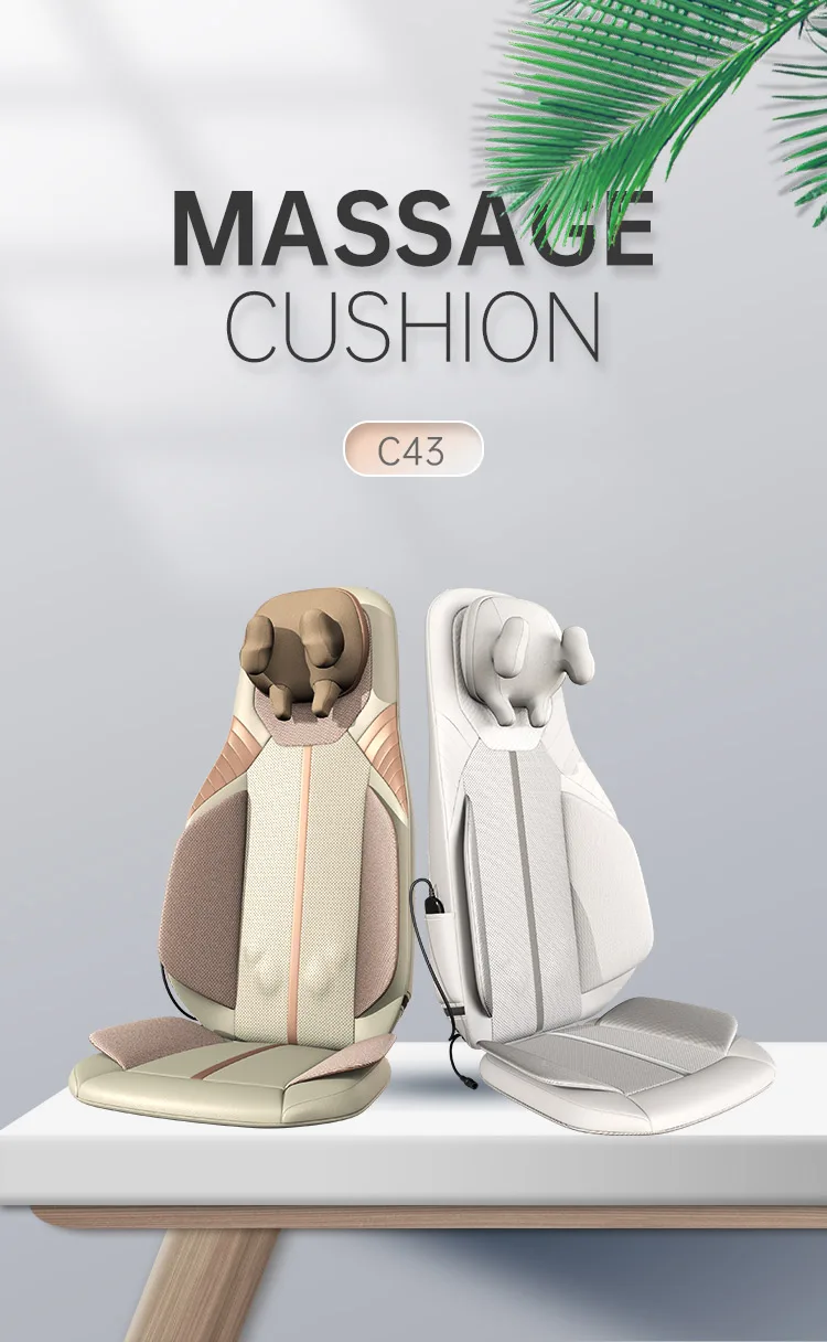 Shiatsu Massage Cushion Back Massager with Heat 3D Deep Tissue Kneading Neck Cushion Massager Vibration