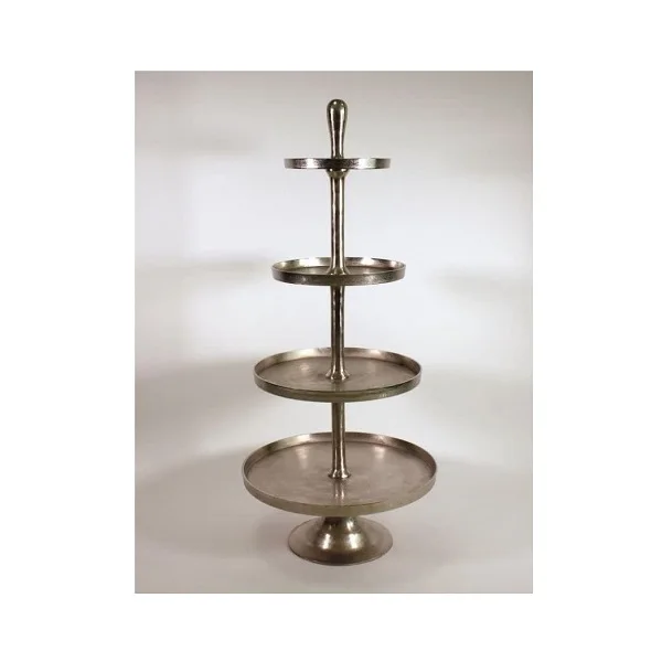 Decorative Cake Display Rack Metal Cast Aluminium Etagere XXL 230 cm Luxury Storage Holder and Rack Square Shape Cupcake Stand
