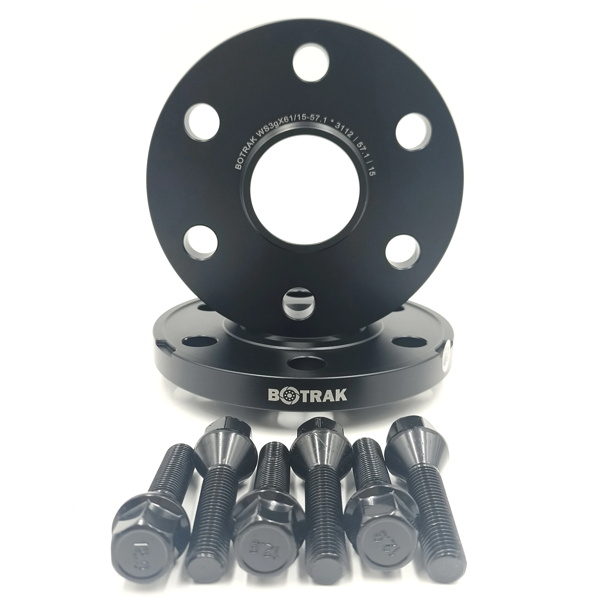 BOTRAK WS 3 Lug slip on 15mm 3x112 Wheel Spacers for Smart Fortwo W450 W451 W452