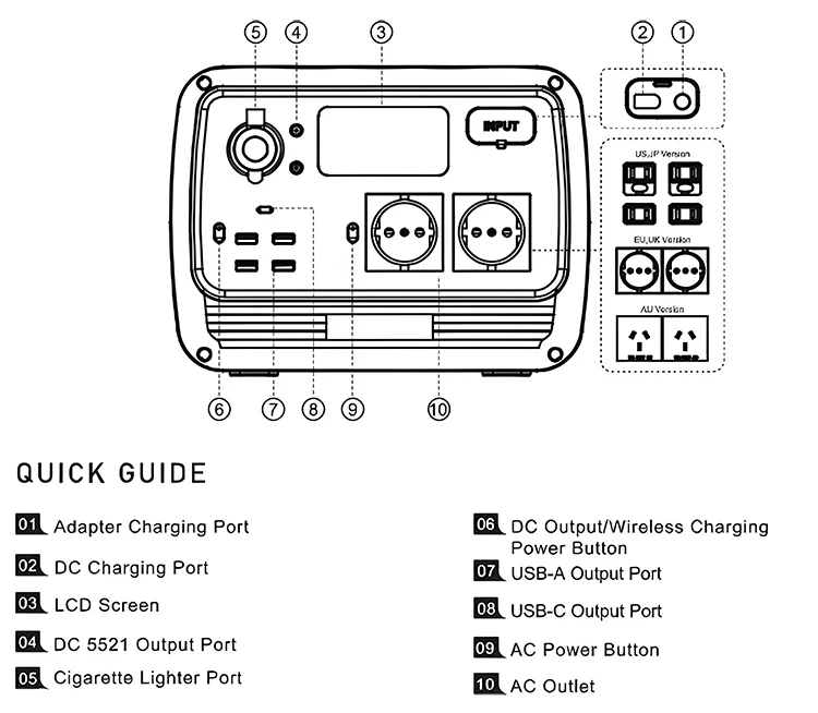 Automobile Emergency Outdoor Multifunctional Convenient Wireless Mobile Power Supply