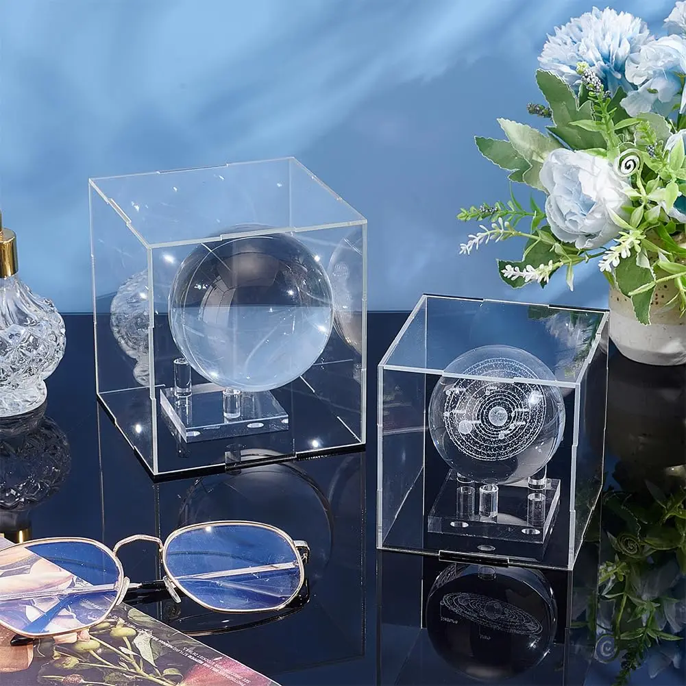 Clear Acrylic Storage Box for Displaying Rocks & Fossils