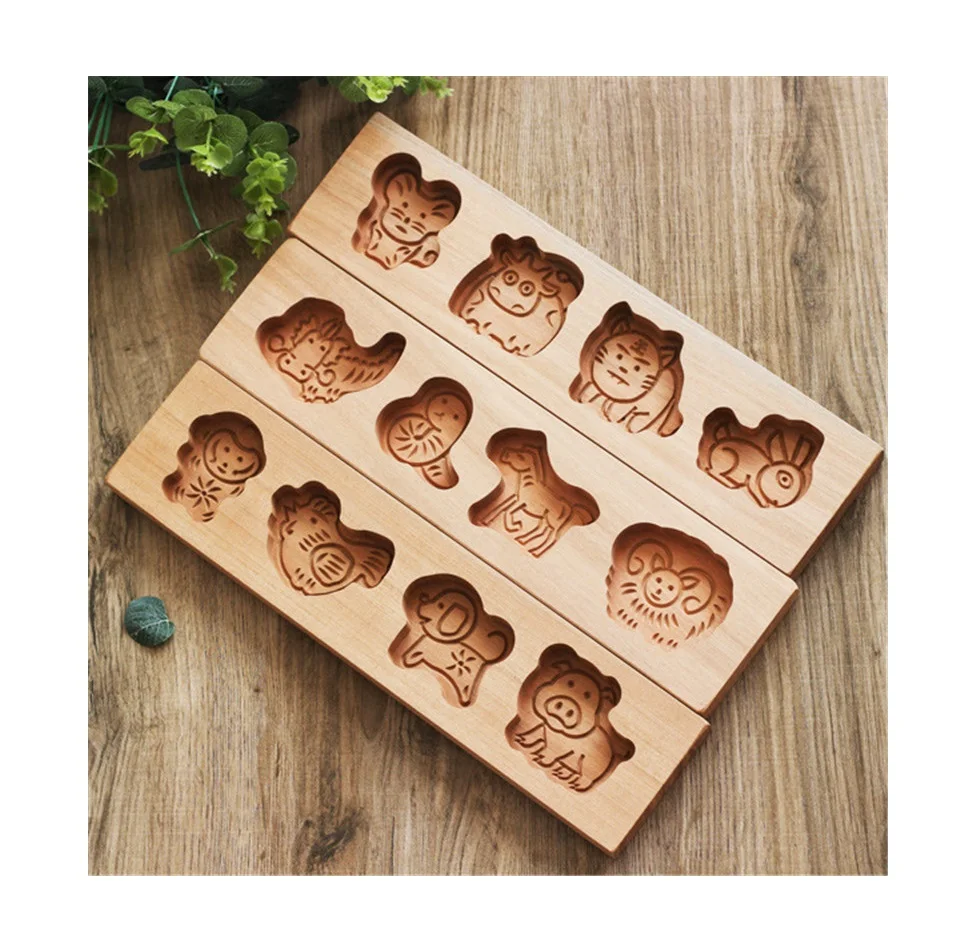 Wooden Moon Cake Mold Eco-Friendly Baking Tool