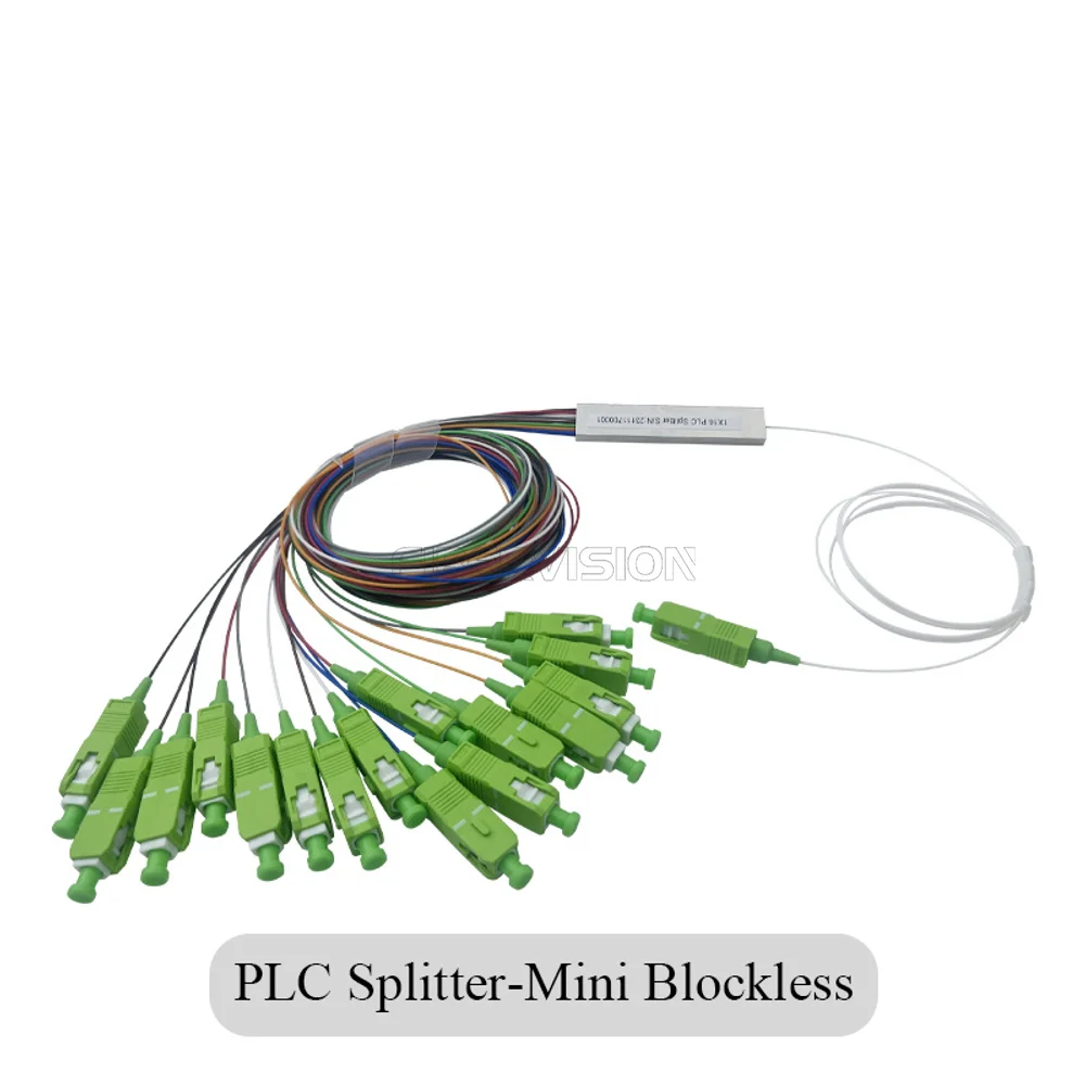 Blockless Splitter FTTH FIBERVISION Fiber Optic Equipment PLC Splitter 1*X SC/APC SC/UPC ...