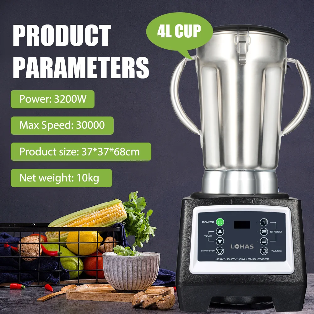 product lohas commercial multi function variable speed blender stainless steel button high speed professional heavy duty powered blender-11