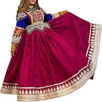 chinese dress ladies Buy WOMENS AFGHANI PATHANI SET (X-Large, GREEN) at Amazon.in