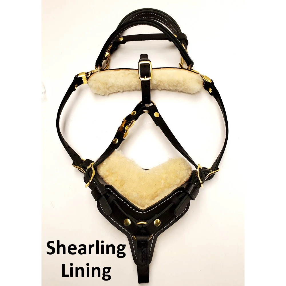 Genuine Leather Dog Harness Easy Walk Custom Vest Lift Adjustable Dog