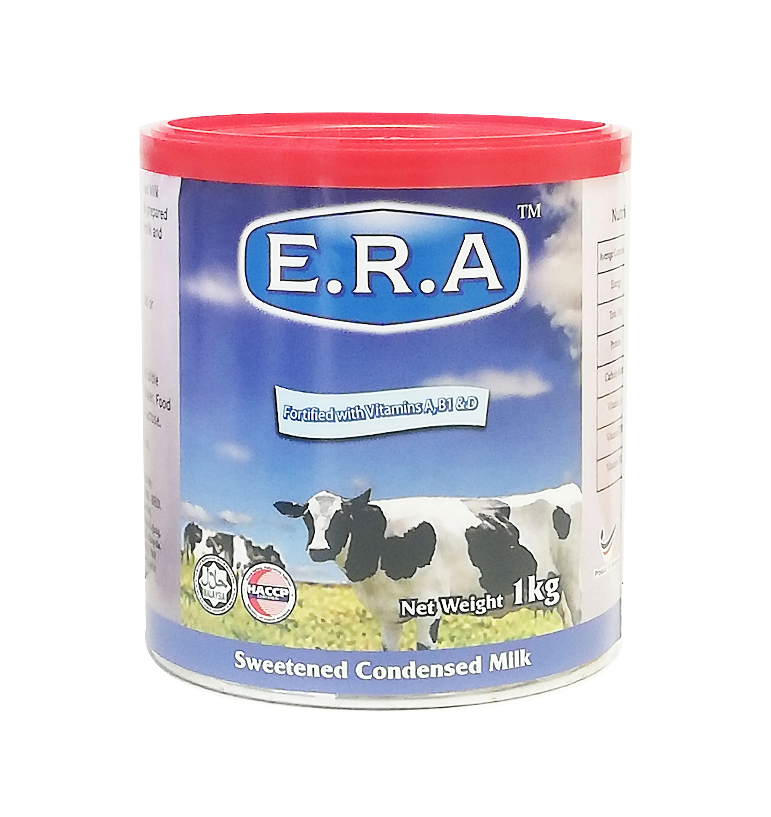 Top Sales Era Sweetened Condensed Milk In Bulk 1kg Tin Packaging