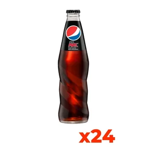 For Pepsi Cola Max Zero Sugar Carbonated Drink 330ml Glass Bottle Case Pack of 24 Bottles