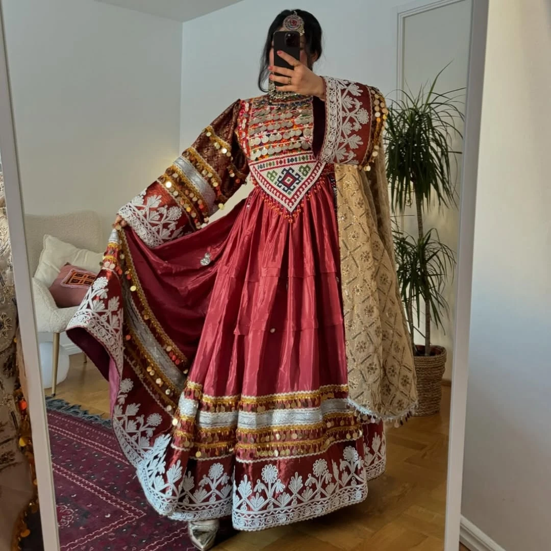 chinese dress ladies Afghani Simple & Elegant Dress