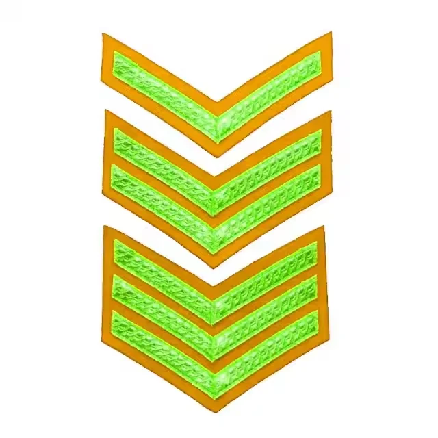 High Quality Uniform Chevron Badges for Uniforms Embroidered Patches and Decorative Insignia Trims Chevron
