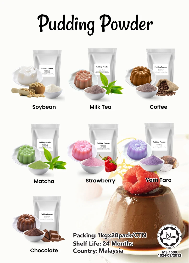 Coffee Pudding Powder 1kg Halal Certified Best Selling Product For