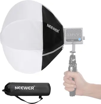 NEEWER 12"/30cm Lantern Softbox for HS60B LED Video Light, Quick Release 360 Omnidirectional Light Diffuser Mini Softbox With