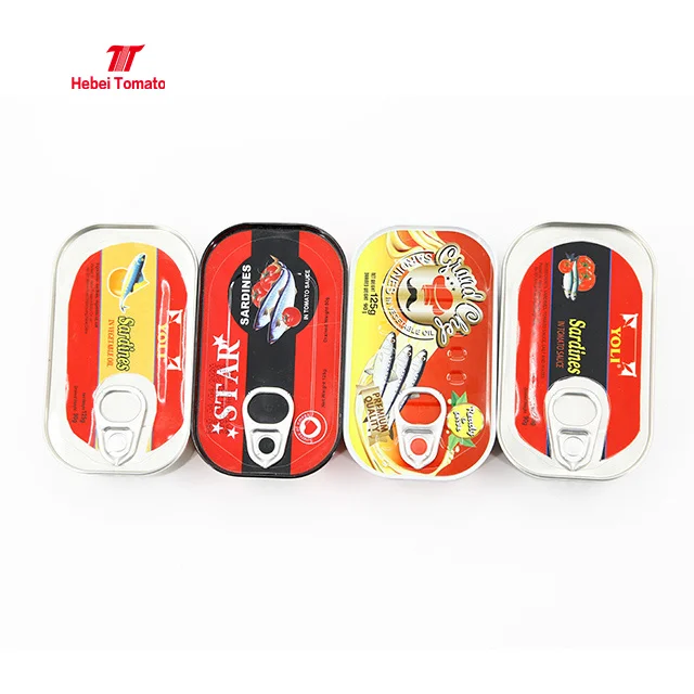 Консервированные морепродукты консервированные сардины в растительном масле Оловянная рыба 125