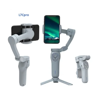 Wholesales L7Cpro Handheld Cell Phone Gimbal Stabilizer Tripod Stabilizer 360 Ai Auto Face Tracking VLOG Selfie Tripod detail image