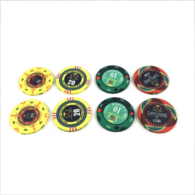 Fully customisable EPT Professional Ceramic Material Poker Chips 10g and 40MM poker chips with