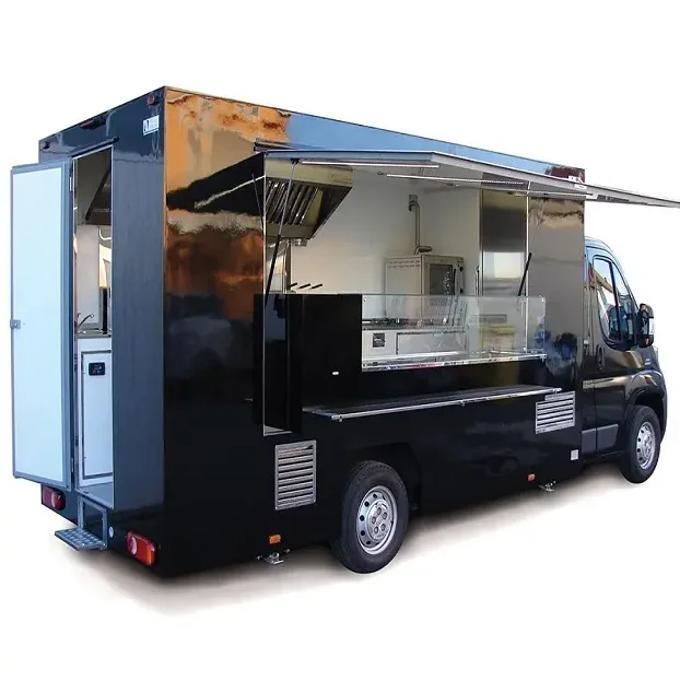 Professional Mobile Food Truck With Full Kitchen / Gyro Food Cart ...