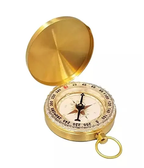 Magnetic Brass Compass Collectible Vintage Style Compass Antique Royal ...