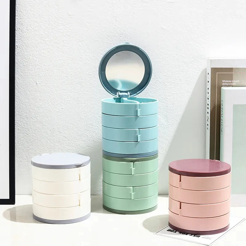 Custom Logo Printed Eco-Friendly Plastic Modern Home Accessories Drawer White Luxury Necklace Earring Jewelry Box Packaging