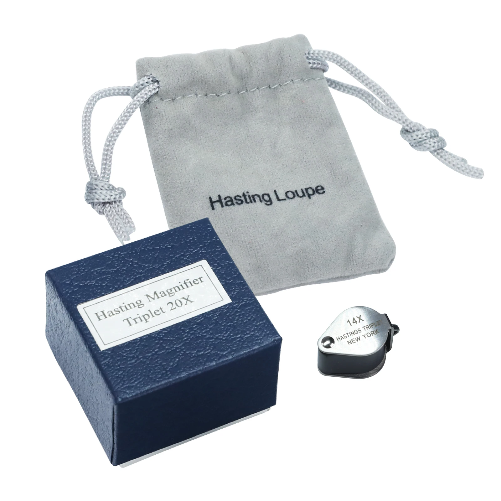 14x Loupe Magnification Hasting Loupe Mini Optical Glass Triplet Lens