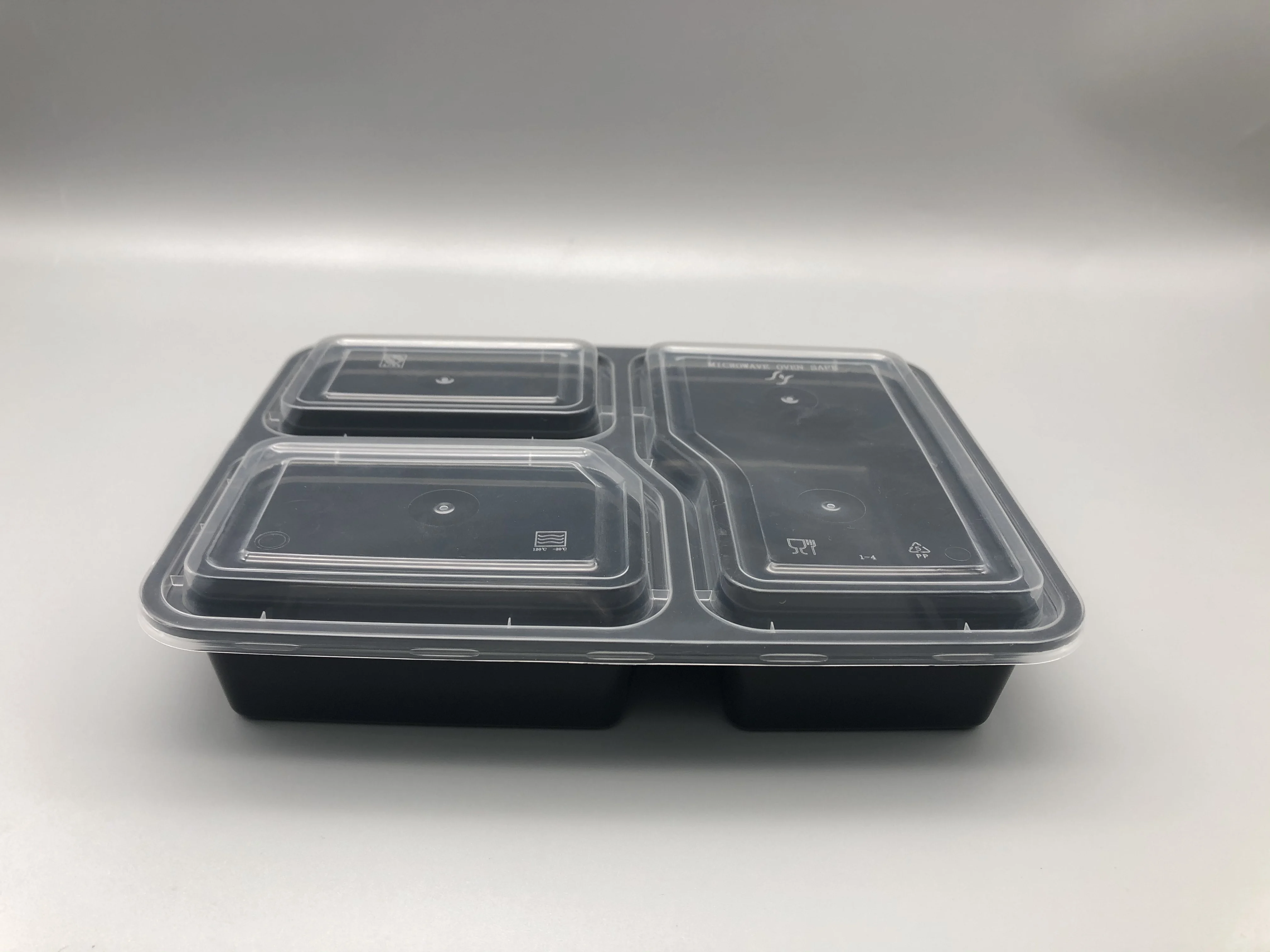 Buy Wholesale China 8 Inch 3 Compartments Microwave Packaging Box  Disposable Food Packaging Bagasse Hot Food Containers & Disposable  Packaging Box at USD 0.1001