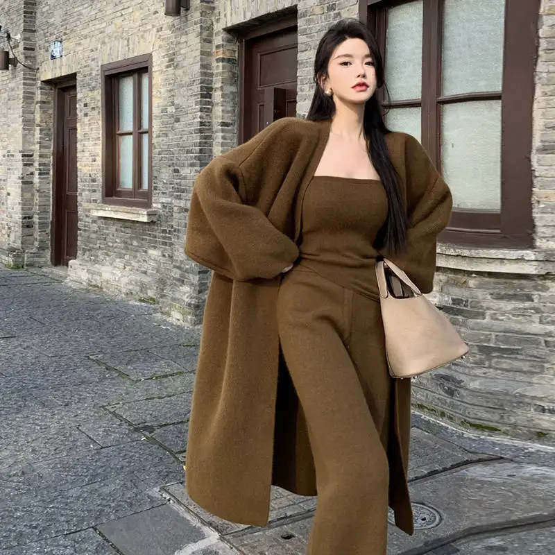 New 2024 Fall Winter Warm Thicken Three Pieces Clothing Luxury Knitted   A9d87fee1ece344bfbf7a78882e3455598 