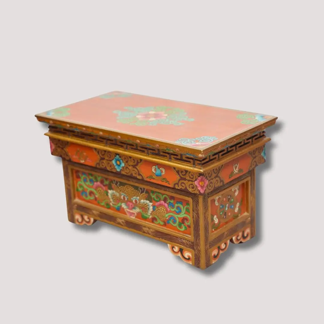 Tibetan Handpainted/handcarved Alter Shrine Table Wholesale From Nepal ...