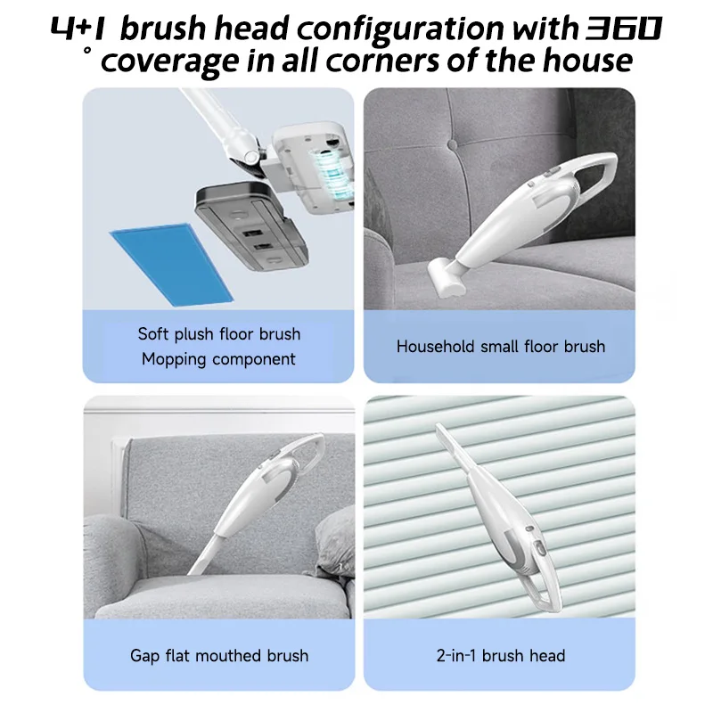 For Hoover Vacuum Cleaner with PCMOS Cord Portable Handheld Design Quick Wet & Dry Cleaning Tools ABS Flexible Car Vacuum Use - view 5