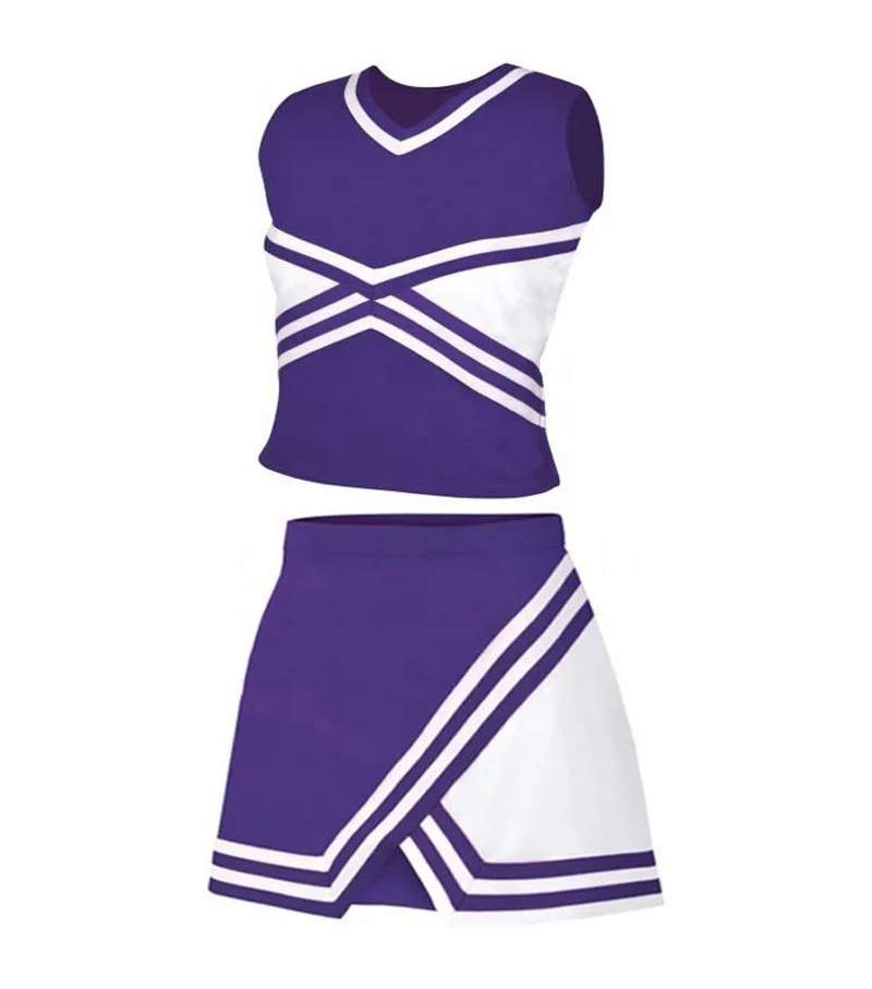 Latest Design Blank Custom Cheerleading Uniforms Girl Competition