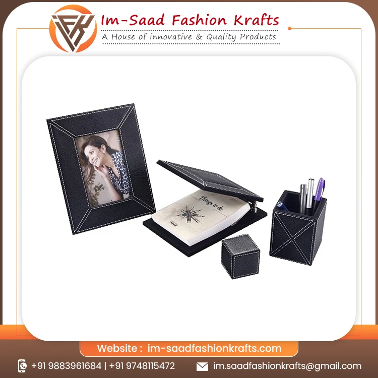 Настольный органайзер для стола и другие аксессуары лучший офисный топ продаж кожаный современный индивидуальный дизайн