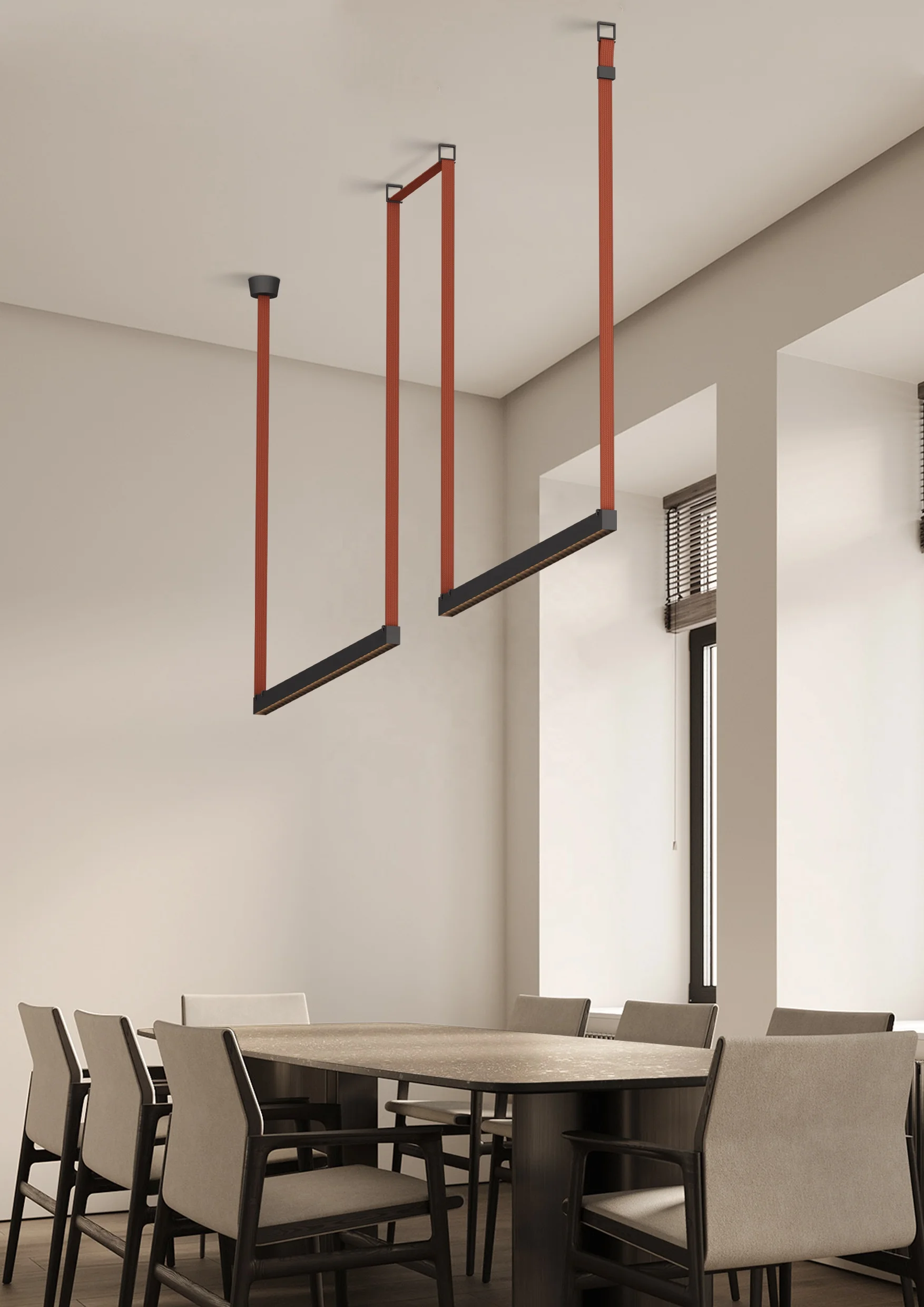 LED Track Light Linear With Diffuser 24W DC48V 4000K Black Textile Track Light System New Modern Woven Magnetic Belt Lighting