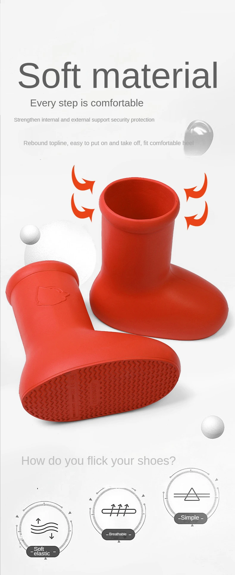 2023 New Designer Wholesale Latest Sneaker Midleg Water Proof Boots Custom Eva Cartoon Astro