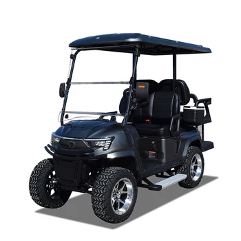 Hot new style four-wheel 2 seater 4 seater golf cart roof 48v lithium battery wholesale golf cart lithium