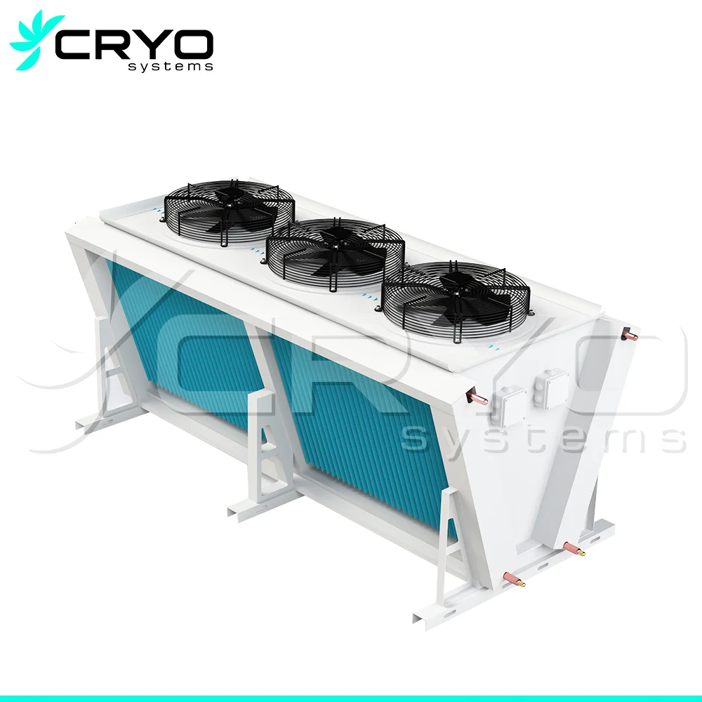 Fin Type Condenser Fan Coil Unit Condenser Tube and air Cooled Condenser Refrigeration