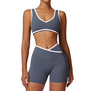 Lightweight Hot Sale Gym Wear Women Set Yoga Sets Fitness Women 2pcs Set Bra Plus Shorts