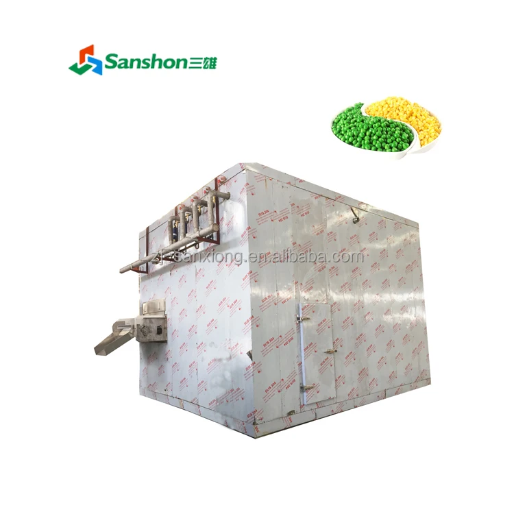 China Quick Fast Freeze Freezing Machine for Beans Peas