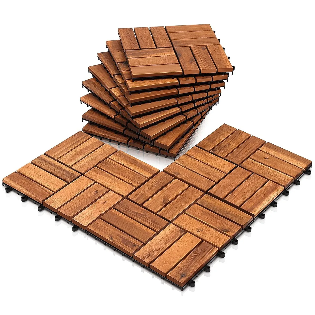 Acacia Wood Interlocking Deck Tiles Plastic Wood Composite Interlock Deck Tile Buy Plastic