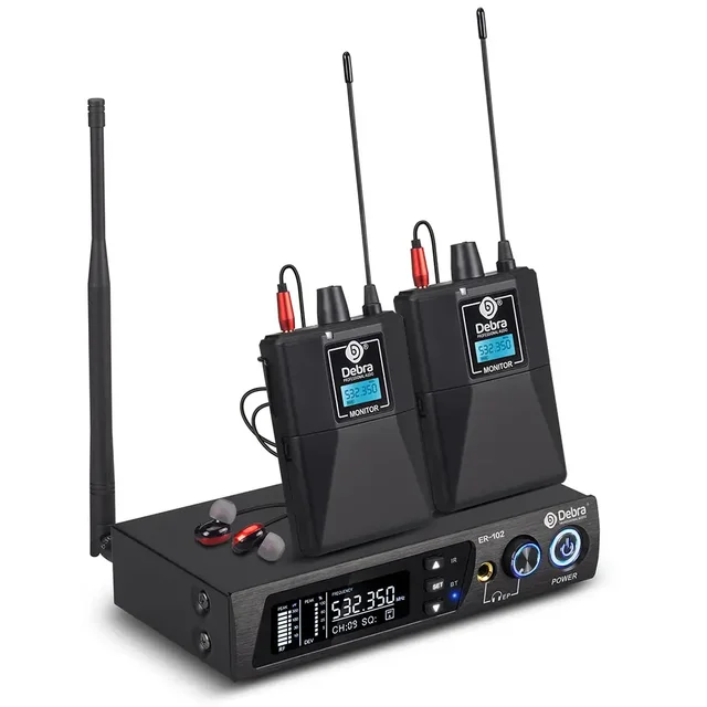 Professional ER-102 2-channel Wireless in Ear Monitor System Singing Sound System