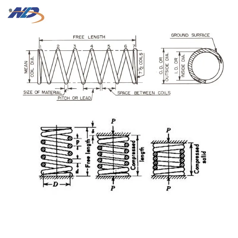 Custom Small Springs Mini Compression Stainless Steel Springs Gold Metal Precision Coil Double Torsion Compression Micro Springs