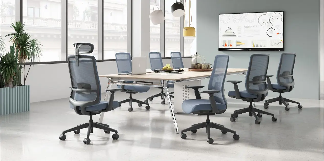Eurostile Ergonomic Grey Desk Chair,Mesh Computer Chair Home Office Desk Chairs With Wheels