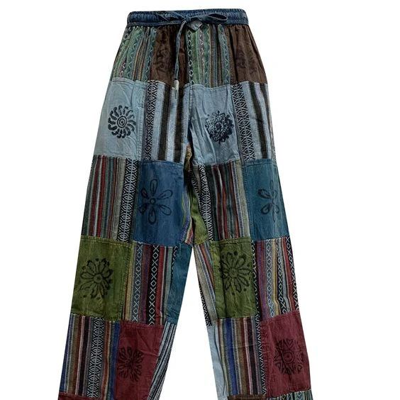 Comfy Trouser Cotton Handmade Patchwork Pants Gypsy Alibaba Pants
