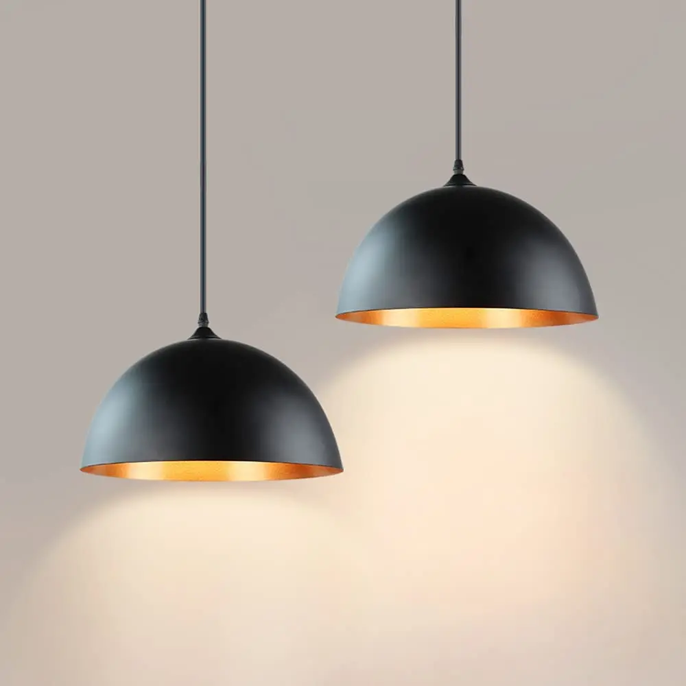 Retro Vintage Distressed Rustic Industrial Big Barn Pendant Light Lamp Dome Shade Hanging Ceiling Light Metal Adjustable Lamp