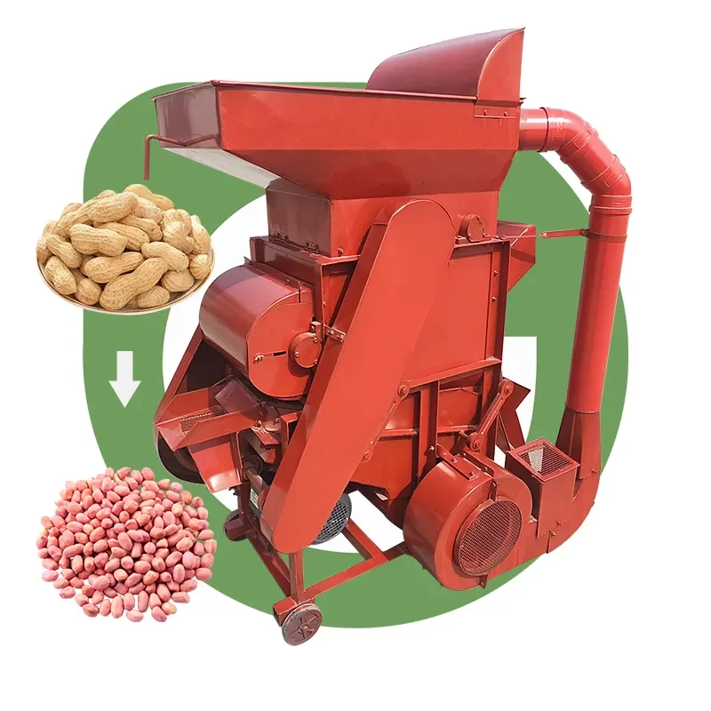 High Quality Small Peanut Shelling Machine Groundnut Decorticator Dehusking Machine with New Engine Export Quality