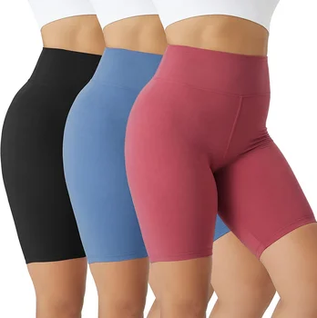 Gym Shorts for Women High Waisted Sports Yoga Shorts Biker Workout Running Cycling Athletic Buttery Soft Stretchy Yoga Pants