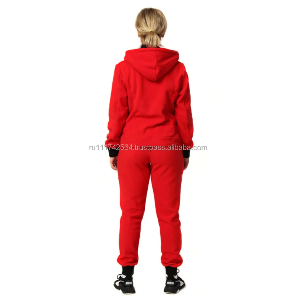 Fleece tracksuit for ladies made of polyester from manufacturer great quality track suits