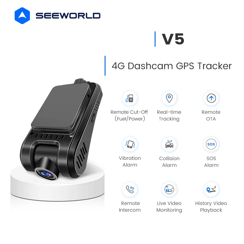 Live Video Monitoring Dash Cam with Built-in Real Time GPS Rastreador Tracking and Speed Recording 4G Camera Tracker
