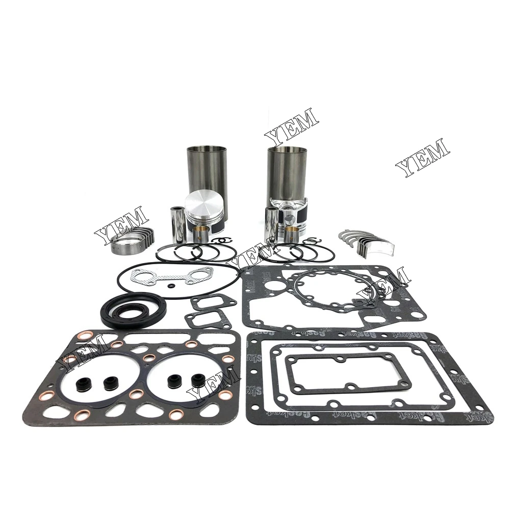 Repair Kit With Piston Rings Liner Gaskets Bearings Fit for Kubota ZB600 Engine Rebuild Aftermarket Parts