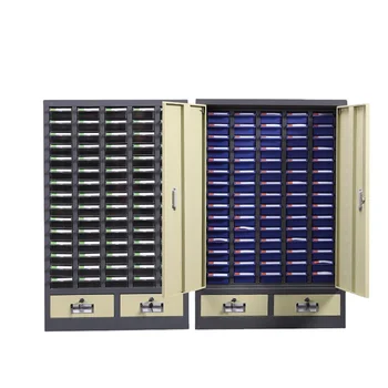 Contemporary Steel Storage Unit Organizer Cabinet Multi-Drawer Parts Storage for Home Office or Supermarket Use