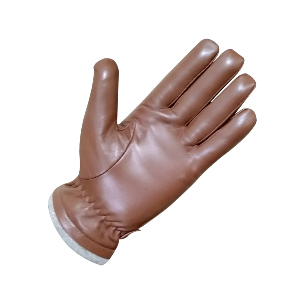 Unisex 2023 Genuine Sheepskin Leather Gloves Winter Warm Waterproof